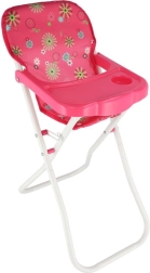 Wysokie krzesełko dla lalek z tacką, składane