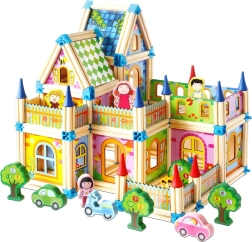 2Kids Toys drewniany zestaw konstrukcyjny Kolorowy Zamek
