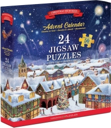 Kalendarz adwentowy puzzle: świąteczne wspomnienia 24×50 elementów EUROGRAPHICS
