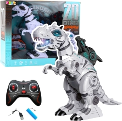 Robotyczny dinozaur RC z efektem dymu, światłami i dźwiękami