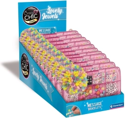 Crazy Chic fabryka wiadomości – kreatywny zestaw do bransoletek CLEMENTONI