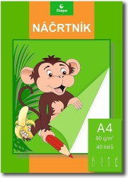 Szkicownik A4, 40 arkuszy, 80 g/m²