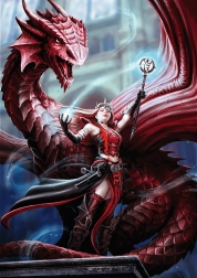 Puzzle TREFL Premium Plus Fantasy: Szkarłatny mag 1000 elementów