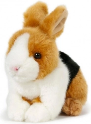 pluszowy króliczek brązowo-czarno-biały 15 × 17 cm