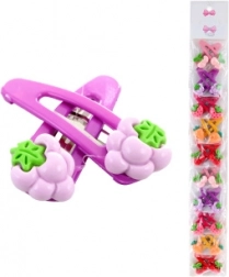 Spinki do włosów z motywem owoców, 2 szt.