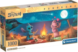 Panoramiczne puzzle Lilo & Stitch – nocne ognisko 1000 elementów