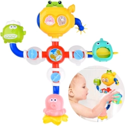 Zabawna zabawka do kąpieli z młynkiem wodnym i karuzelą