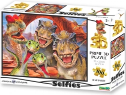 Puzzle Selfie Raptor z efektem 3D, 100 elementów