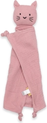 Muślinowa przytulanka NEW BABY Cat różowa