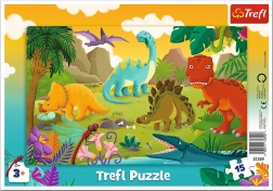 Puzzle Dinozaury dla Dzieci 15 Części