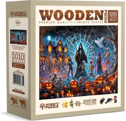 Drewniane puzzle Halloweenowy Pan Śmierci 1010 elementów