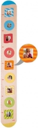 Goki drewniany miarka wzrostu z ramkami na zdjęcia
