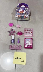 Dziecięcy zestaw stylistyczny z kosmetycznym plecaczkiem