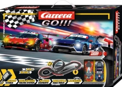 Autodrom Carrera GO GT Powerplay 4,9 m z loopingiem i autami Ford Mustang GT3 oraz Ferrari 296 GT3
