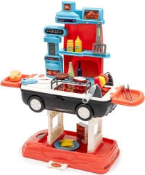Dziecięcy zestaw do grillowania 2 w 1 BABY MIX na kółkach