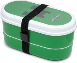 Dwupoziomowy lunchbox z akcesoriami Minecraft