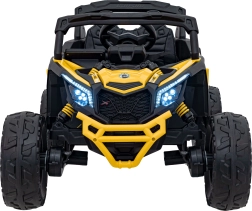 Dziecięcy elektryczny samochód terenowy CAN-AM MAVERICK 24 V żółty