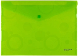 Koperta z zatrzaskiem A4 NEO COLORI zielona