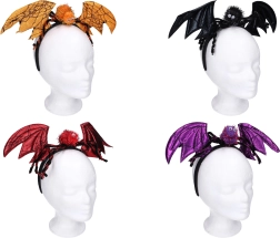 Karnawałowa opaska z uszami i ozdobą pająka