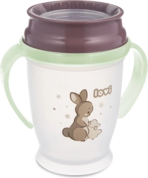 Kubek 360° ze świecącymi uchwytami LOVI Night & Day 250 ml – dla dziewczynek