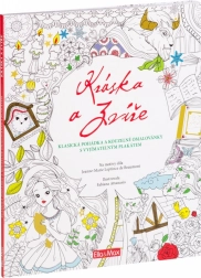 Magiczna książka Piękna i Bestia z kolorowankami