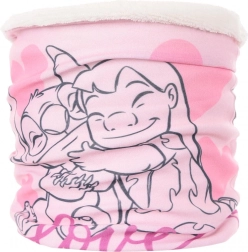 Dziecięcy komin na szyję Lilo i Stitch różowy