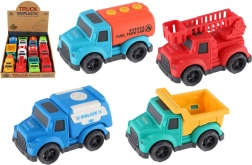 eco plast ciężarówki 10 cm na wolny bieg, mix rodzajów, box 12 szt.