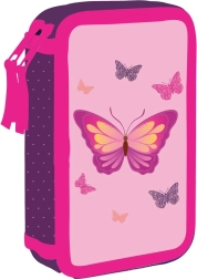 Szkolny piórnik dwupoziomowy OXYBAG Motyl