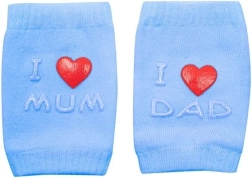 Dziecięce nakolanniki z ABS I Love Mum & Dad – niebieskie
