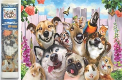 Diamentowe malowanie Zwariowane selfie 30x40 cm