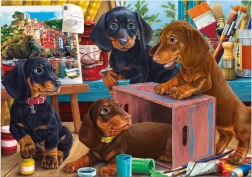 Puzzle jamniki 300 XL elementów DINO