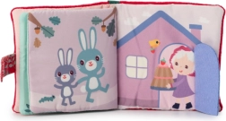 Tekstylna książeczka Czerwony Kapturek z gryzakiem