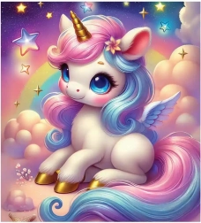 Drewniane puzzle Magiczne sny o jednorożcach WOODEN CITY, 20 elementów