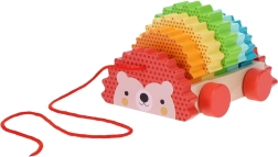 Drewniany jeż do ciągnięcia od Petit Collage