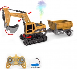 Koparka 4w1 z przyczepą na zdalne sterowanie 45 cm
