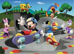 Puzzle Mickey i Minnie: W skateparku XXL 100 elementów
