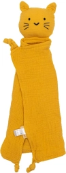 Przytulanka muślinowa New Baby kot musztardowy