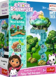 Zestaw konstrukcyjny z cegieł BRICK TRICK – Koci Domek Gabi: Magiczny ogród (34 elementy) od TREFL
