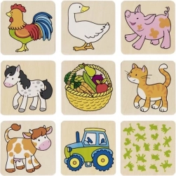 Drewniane memory Farma II