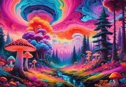 Puzzle Grzybowy Las 1000 elementów