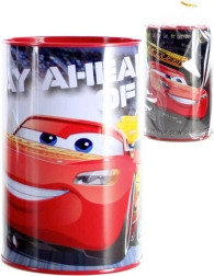 Dziecięca metalowa skarbonka Cars 15 cm okrągła - 1 sztuka