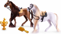 Zabawka koń z siodłem i akcesoriami 19 cm