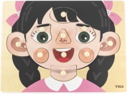 Drewniana układanka – dziewczynka