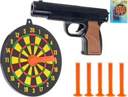 Dziecięcy pistolet na przyssawki z tarczą 15 cm