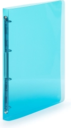 Segregator A4 z polipropylenu Lines, niebieski, 4 pierścienie