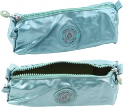 Jednokomorowy piórnik szkolny w kolorze jasnozielonym