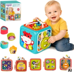 WOOPIE BABY interaktywna kostka sensoryczna 6 w 1 Montessori