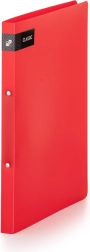 Segregator A4 z mechanizmem dwukółkowym Classic czerwony