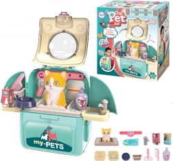 Woopie kotek 2w1 przenośny salon piękności w plecaku i transporterze