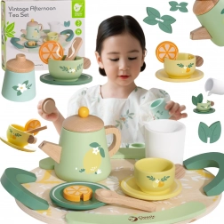 Drewniany zestaw do herbaty 14 szt. CLASSIC WORLD